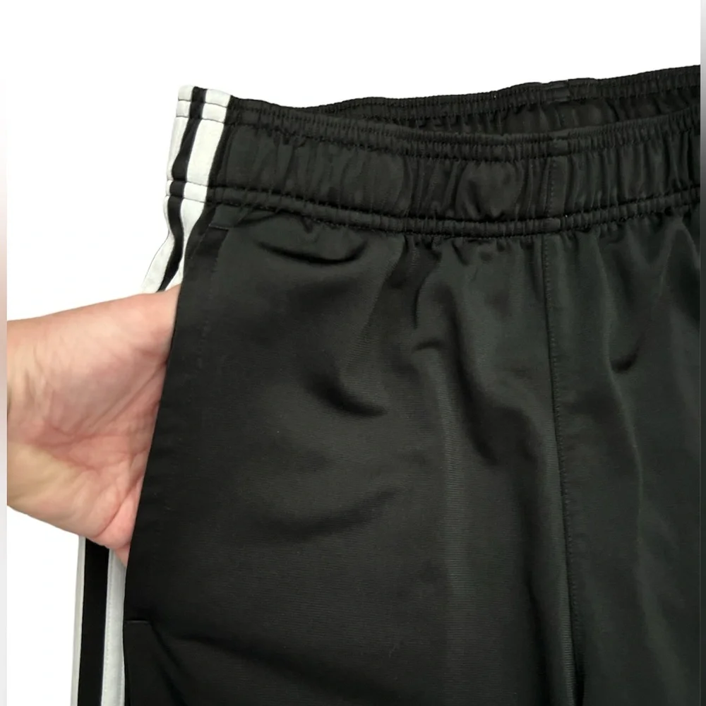 Adidas Unisex Black 3‎ Stripe Athletic Pants Sz. M